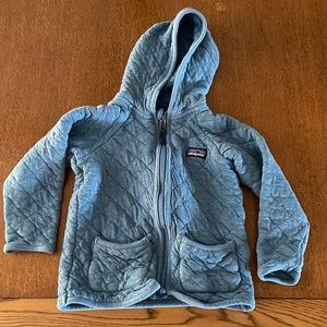 Patagonia organic cotton quilted hoody 3T